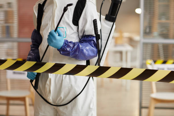 Professional Infectious Disease Decontamination technician working in Northfield, IL